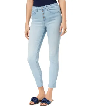 Maison Jules Womens Button-Fly Skinny Fit Jeans