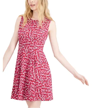 Maison Jules Womens Floral Fit & Flare Dress, TW4