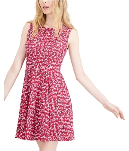 Maison Jules Womens Floral Fit & Flare Dress, TW4