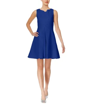 Maison Jules Womens Jacquard Fit & Flare Dress