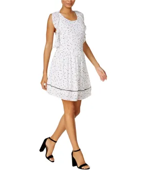 Maison Jules Womens Printed A-Line Fit & Flare Dress, TW1