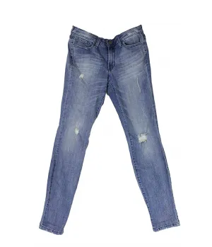 Maison Jules Womens Ripped Boyfriend Fit Jeans