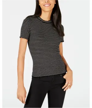 Maison Jules Womens Striped Pullover Blouse