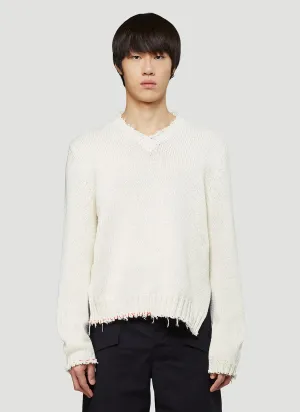 Maison Margiela Distressed Knitted Sweater