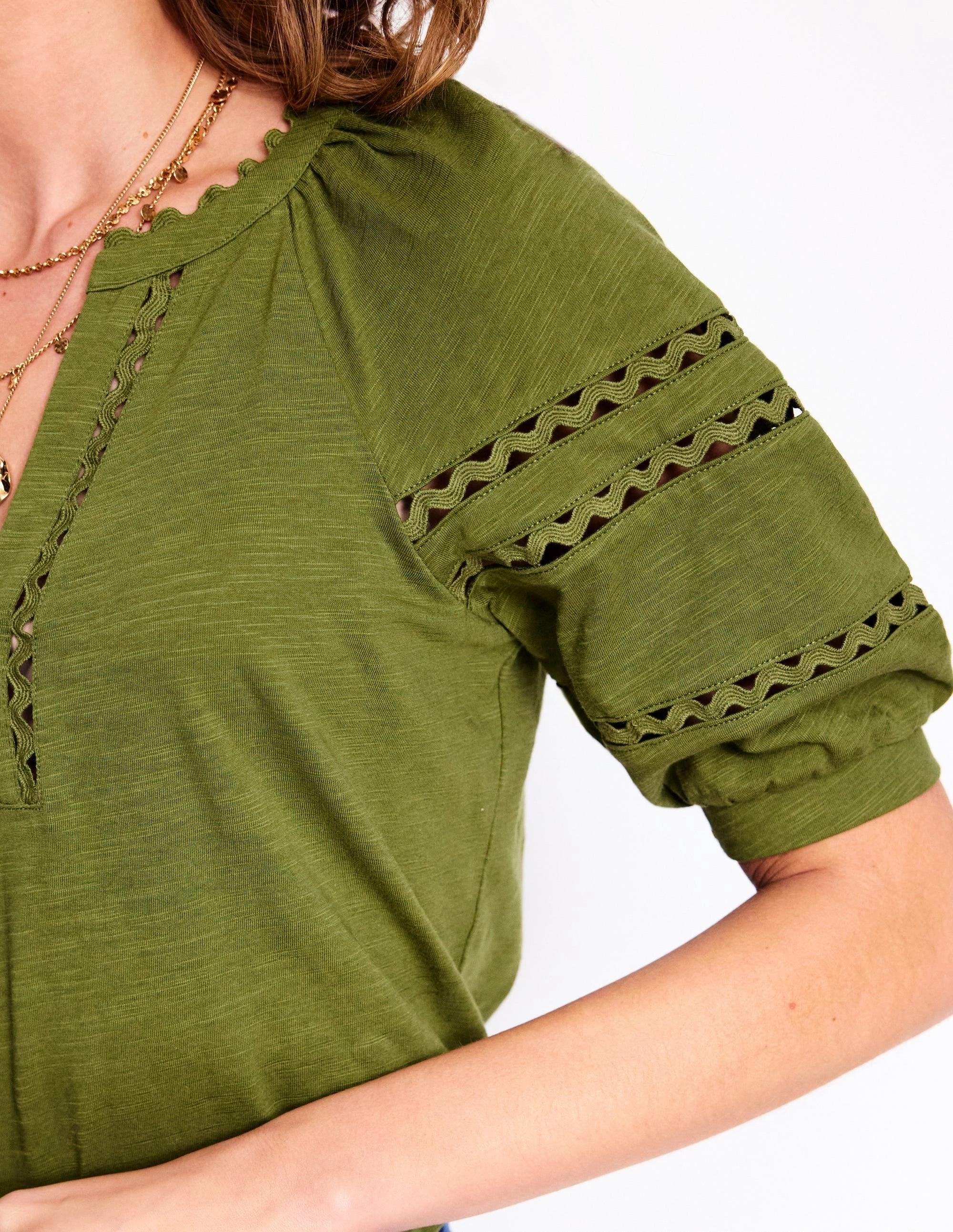 Maisy Rikrak Trim Top-Mayfly Modern Design QuickDry