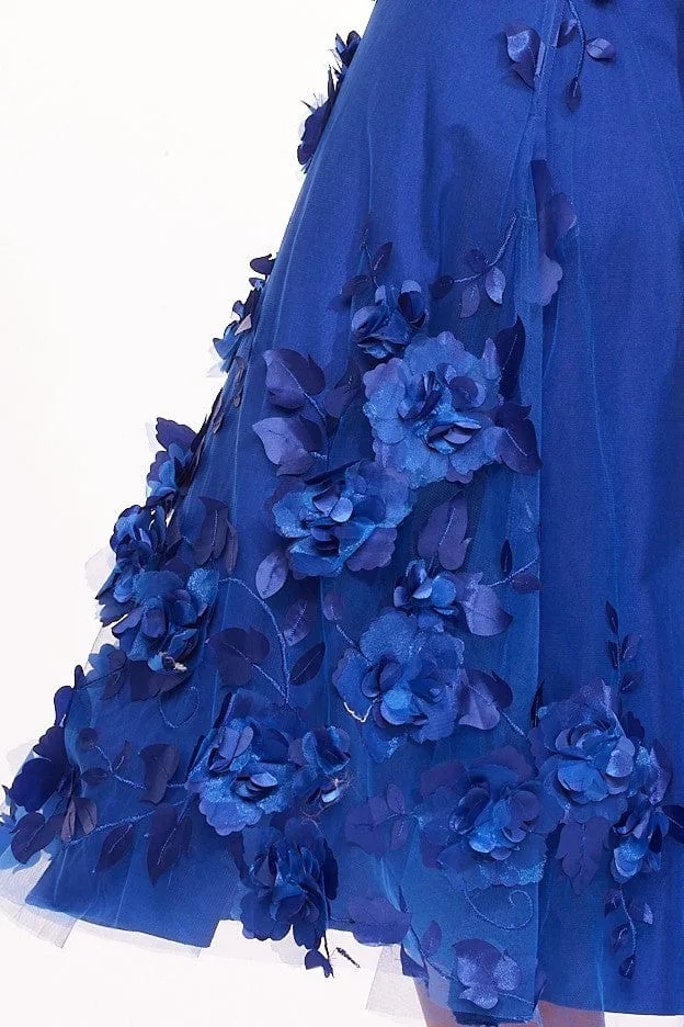 Breathable Roll Up Hem Maja Skirt - Blue Cosmos