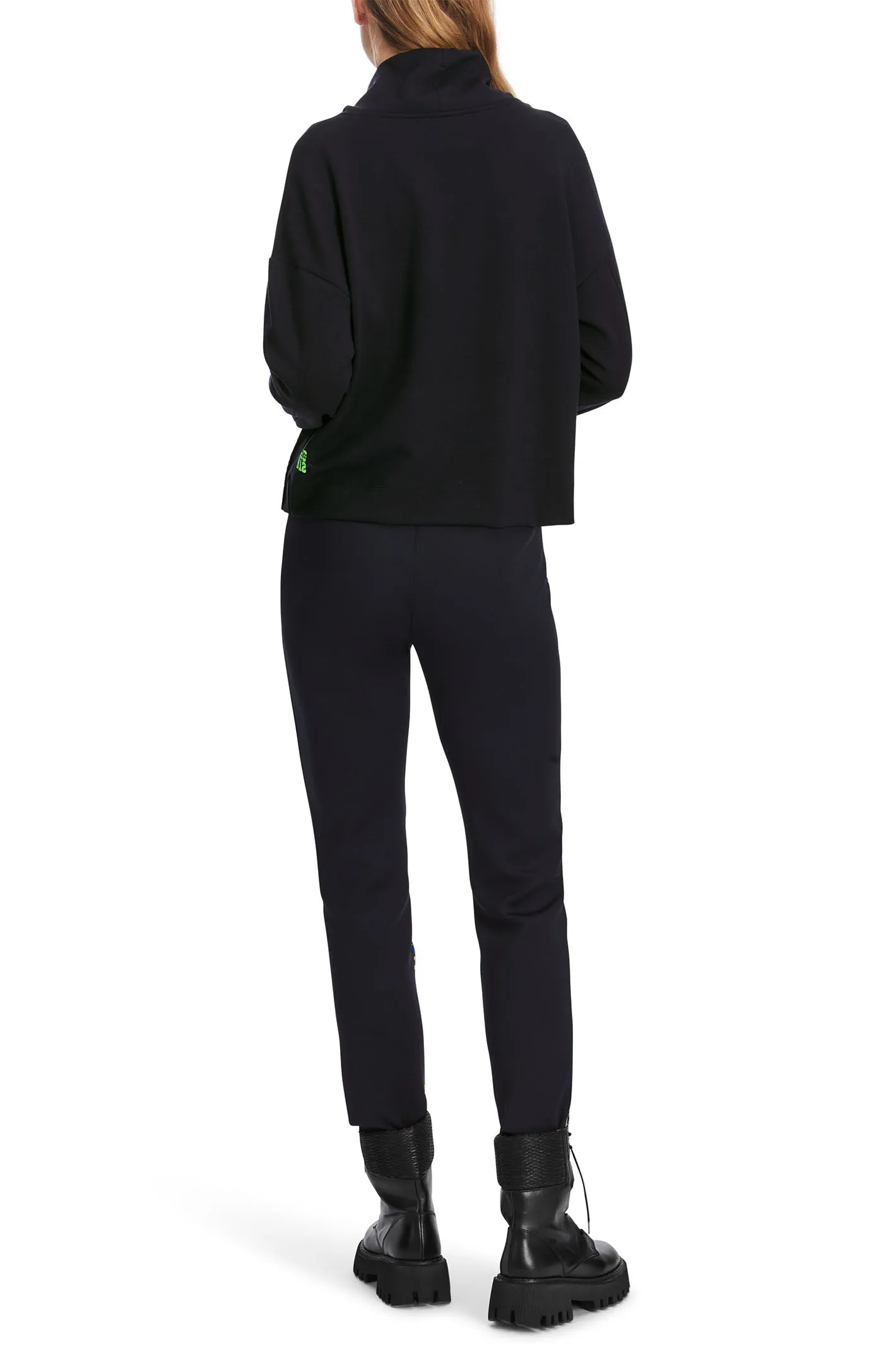 Marc Cain Sports Sweatshirt Oversized Navy Midnight Blue XS 44.08 J06 395