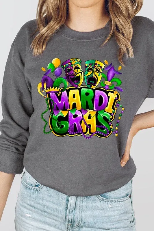 Mardi Gras Graphic Plus Sweatshirt