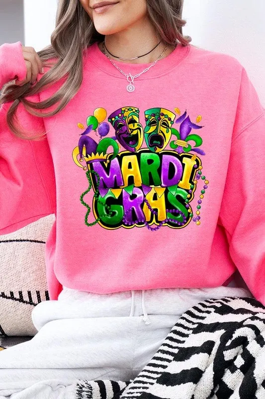 Mardi Gras Graphic Plus Sweatshirt