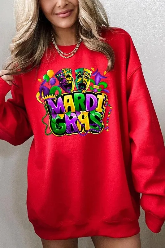 Mardi Gras Graphic Plus Sweatshirt