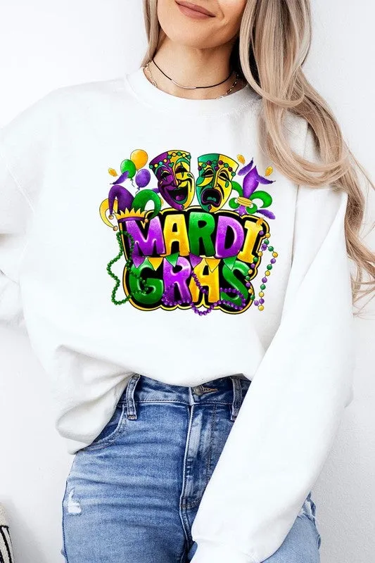 Mardi Gras Graphic Plus Sweatshirt