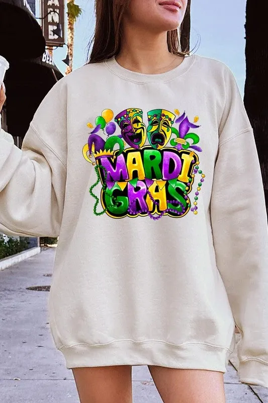 Mardi Gras Graphic Plus Sweatshirt