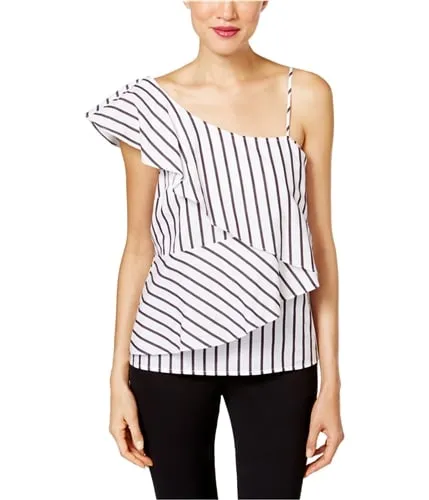 Marled Womens Striped Knit Blouse