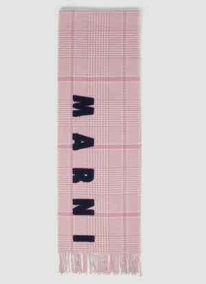 Marni Checked Wool Scarf