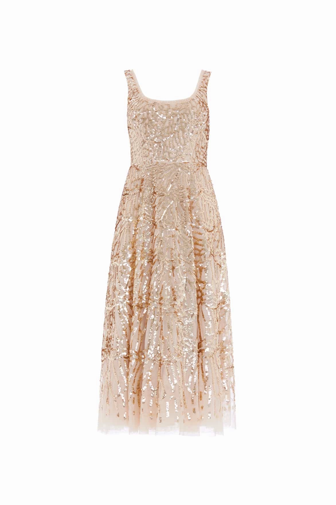 Marquet Scoop Neck Ballerina Dress Office Layer
