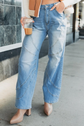 Martin High Rise Balboa Barrel Jeans (Medium) NonFadeFinish