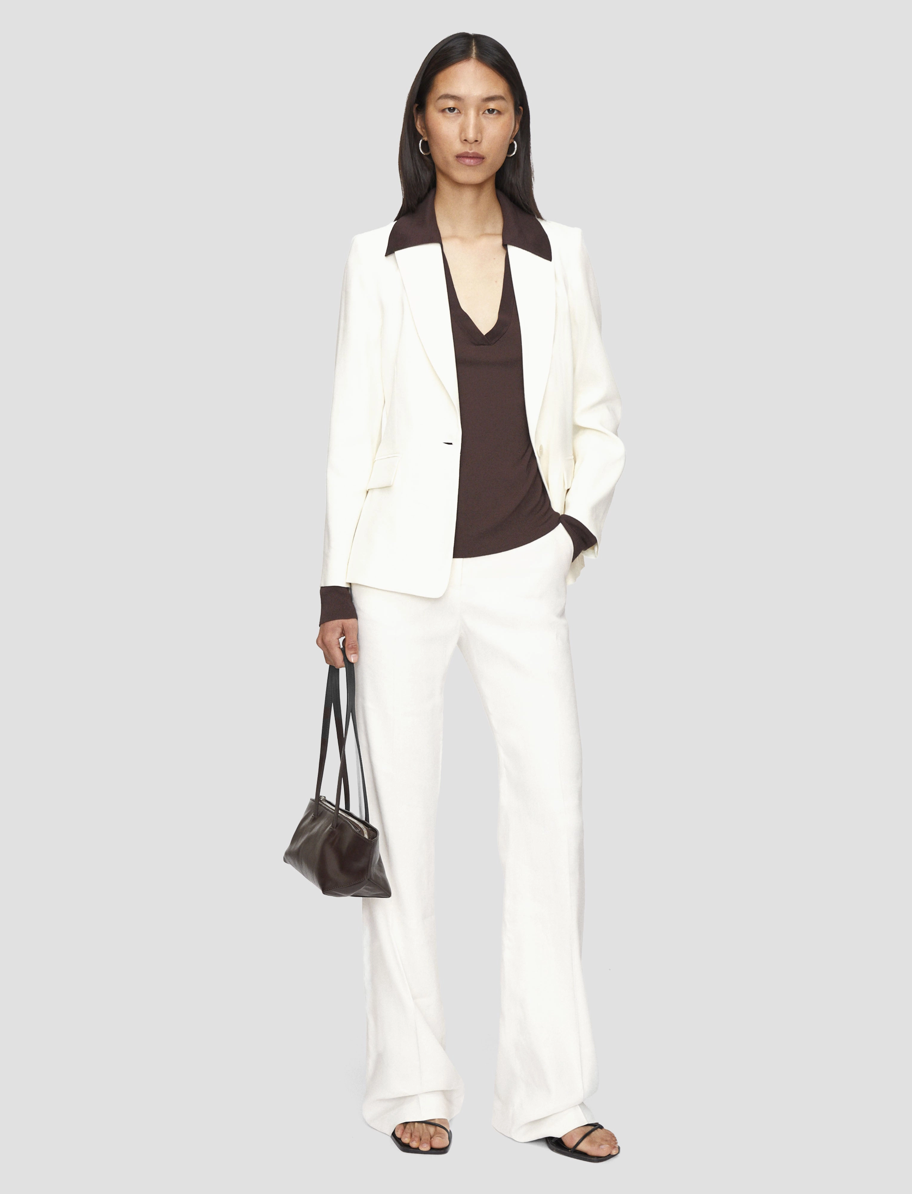 Layering Compatible Grant Marty Linen Stretch Jacket