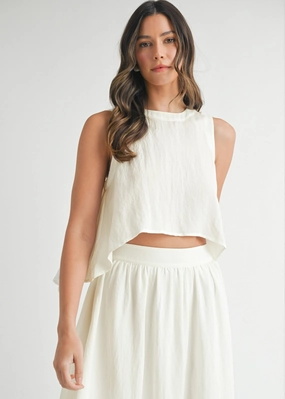 BreathableMoistureBarrier MARY WRINKLED FABRIC SWING TOP
