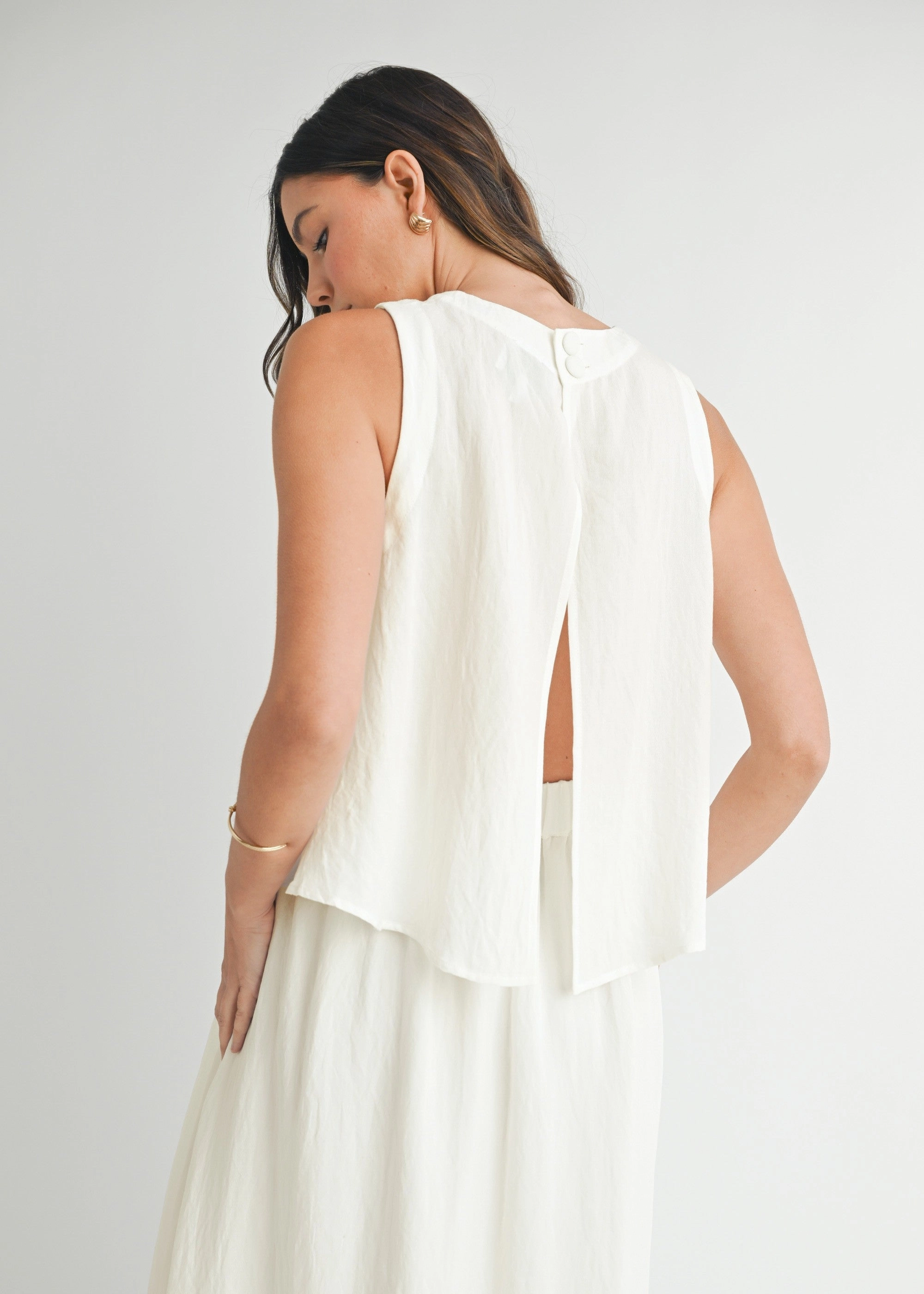Variable Tension Adjustment MARY WRINKLED FABRIC SWING TOP