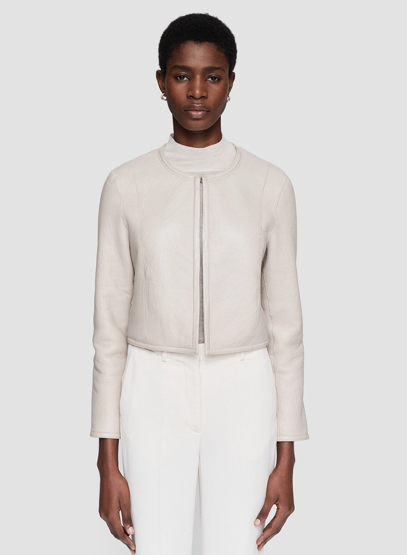 Maurice Embossed Shearling Jacket Sporty Layer