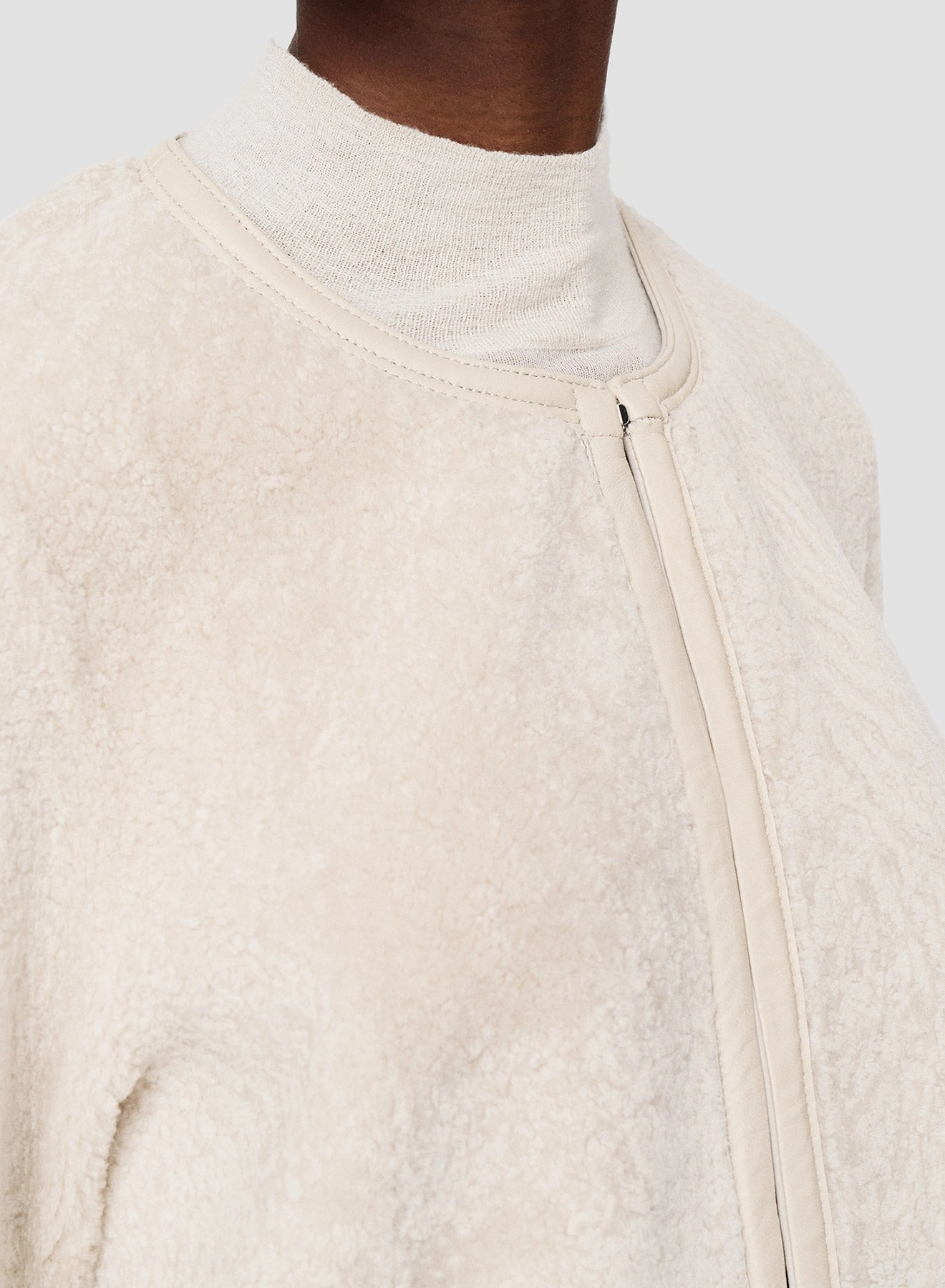 Evolve Maurice Embossed Shearling Jacket