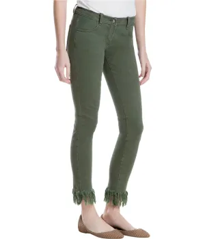 Max Studio London Womens Frayed Hem Skinny Fit Jeans, TW1