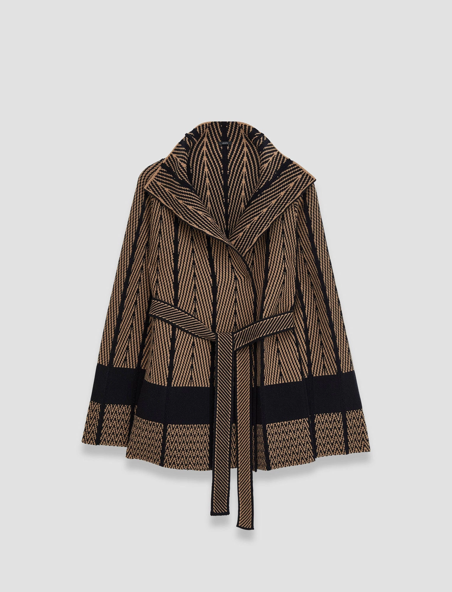 Chevron Jacquard Knitted Jacket Learn Likelihood