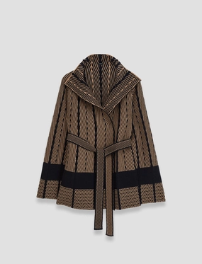 Chevron Jacquard Knitted Jacket Learn Likelihood