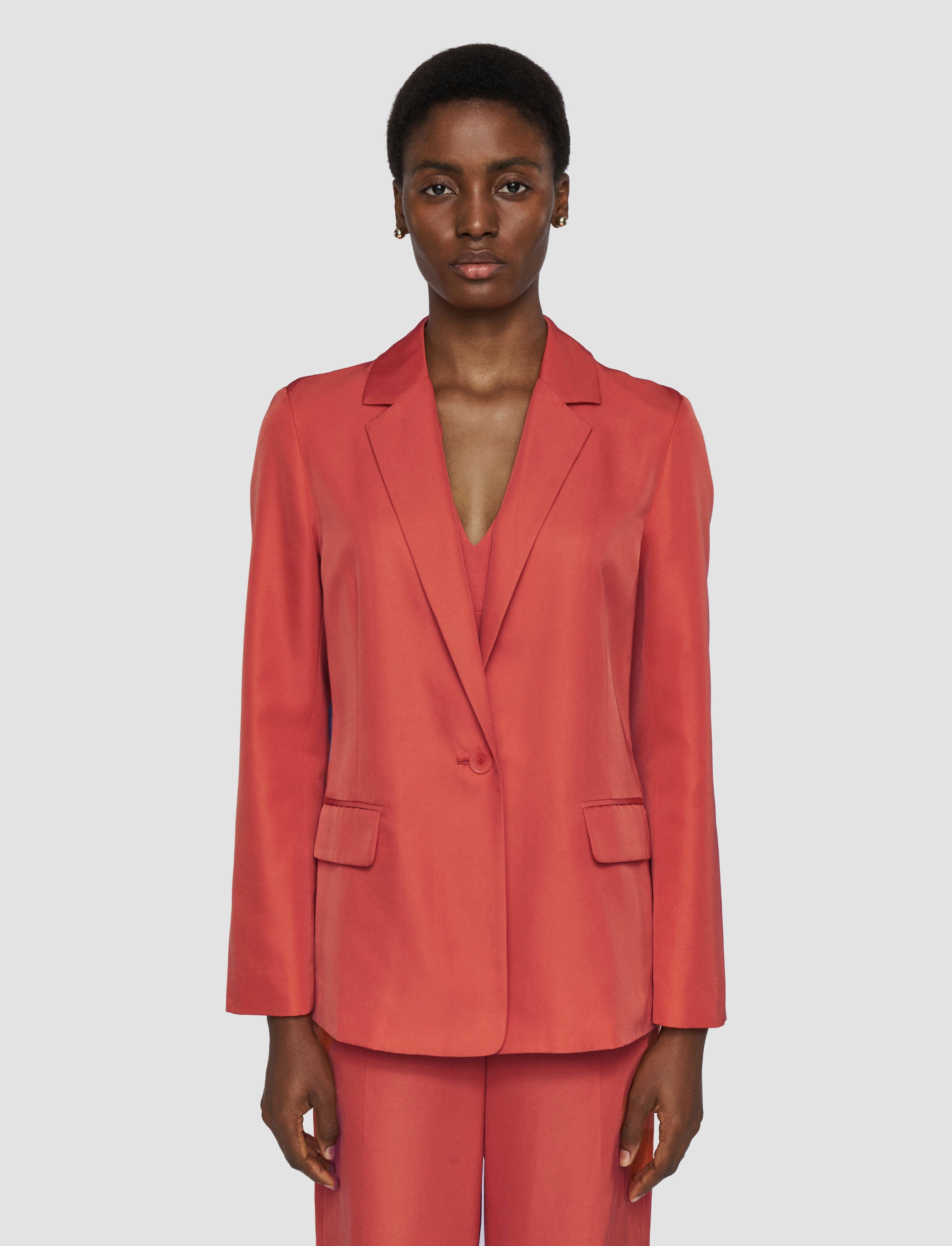 Multi Pocket Style Mela Soft Cotton Silk Jacket