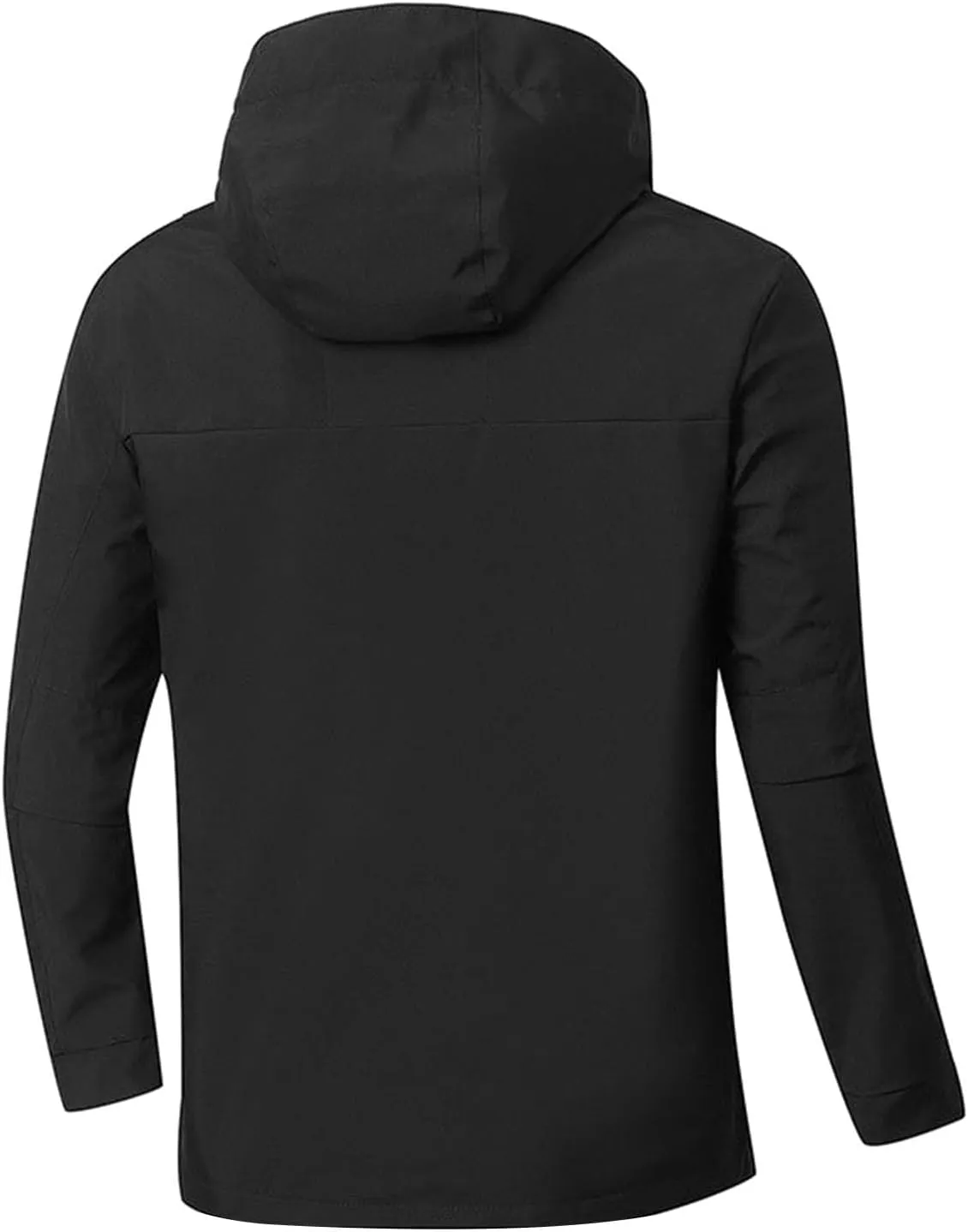 Men Waterproof Rain Jackets Lightweight Windbreaker with Hood Rain Coat Suit Color Block Raincoats for Outdoor Hiking