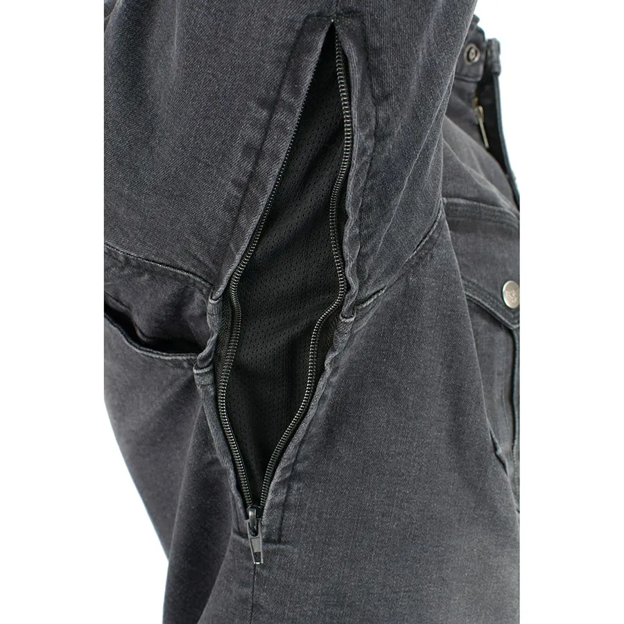 Men’s Armored Denim Biker Shirt w/ Aramid® by DuPont™ Fibers