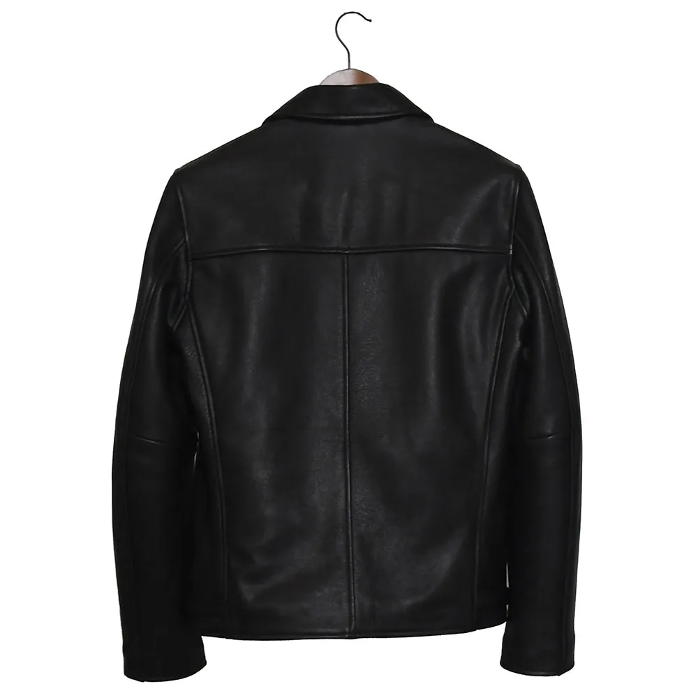 Mens Black Nifty Biker Leather Jacket