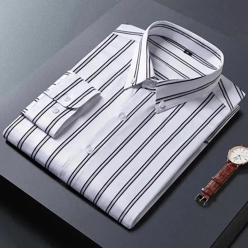 Men's Business Wide Striped Shirt