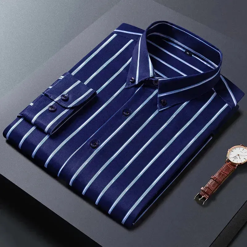 Men's Business Wide Striped Shirt