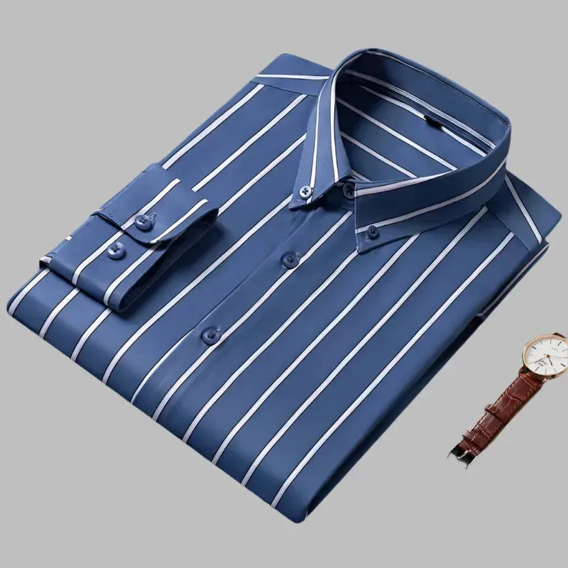 Men's Business Wide Striped Shirt