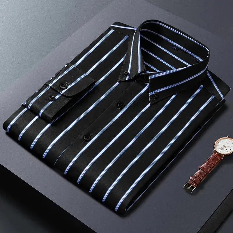 Men's Business Wide Striped Shirt