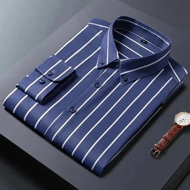 Men's Business Wide Striped Shirt