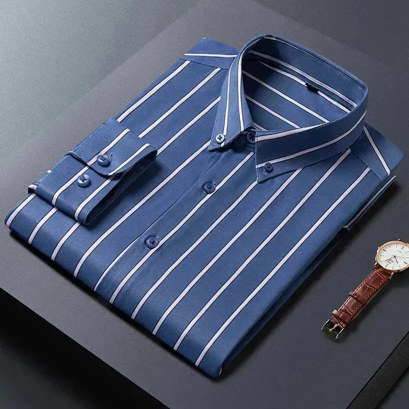 Men's Business Wide Striped Shirt
