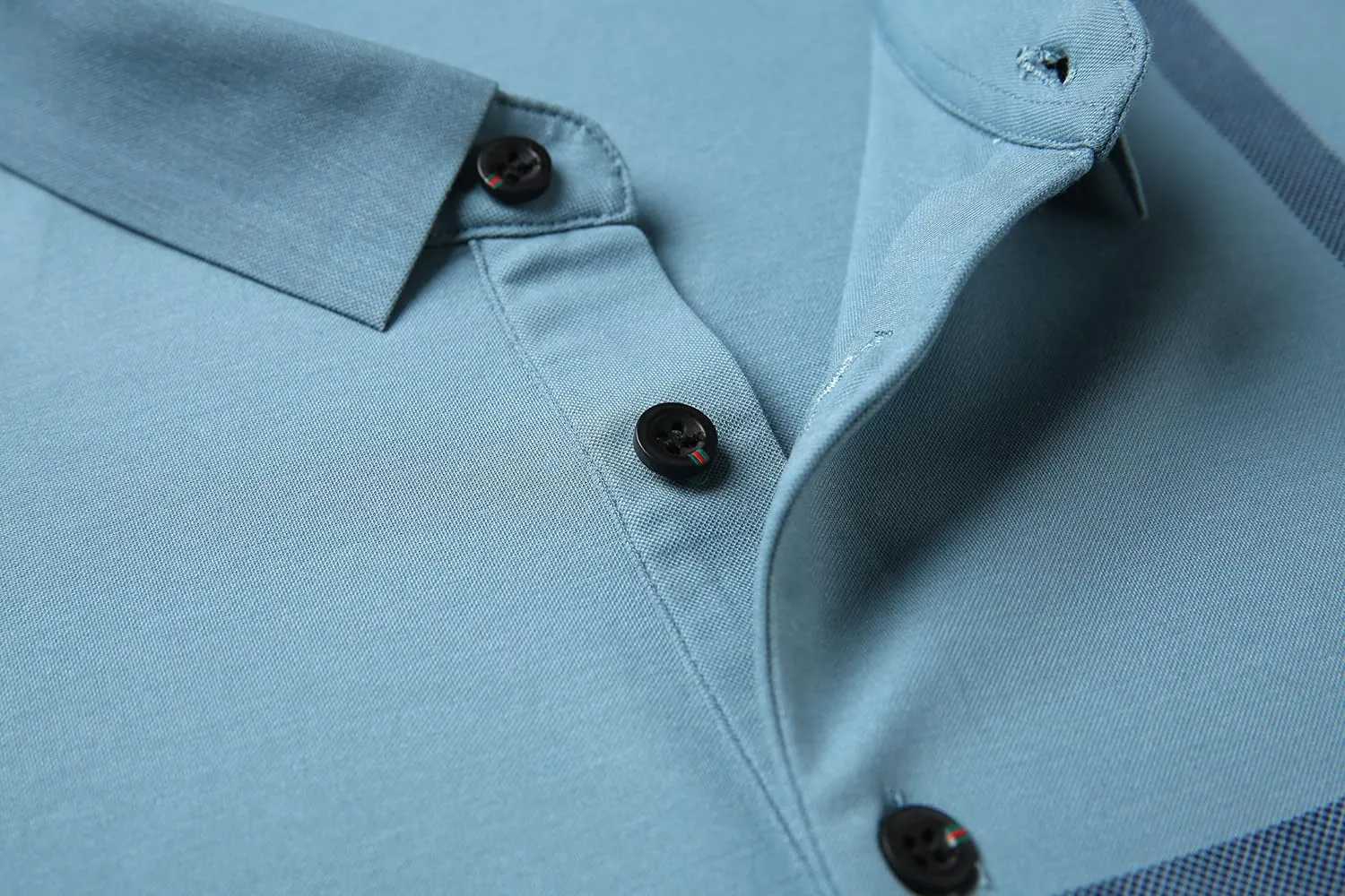 Mens Casual Striped Short Sleeve Collared T Shirt Polo Shirts
