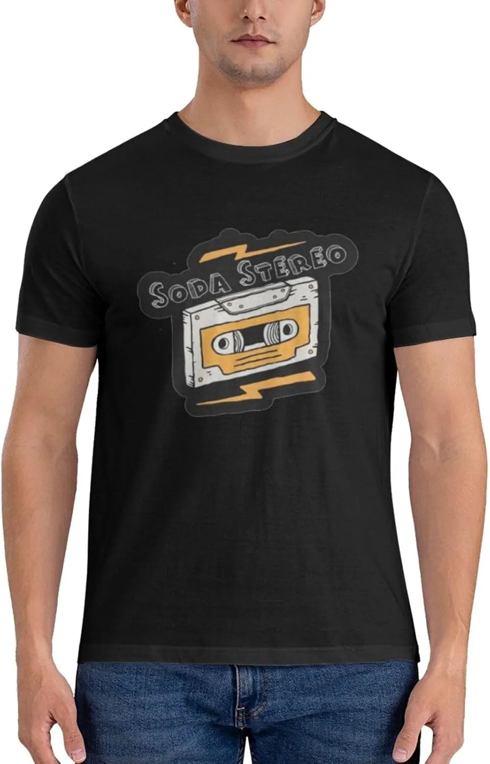 Men's Classic Breathable Cotton T-Shirts Slimming Moisture Crew Neck T-Shirts