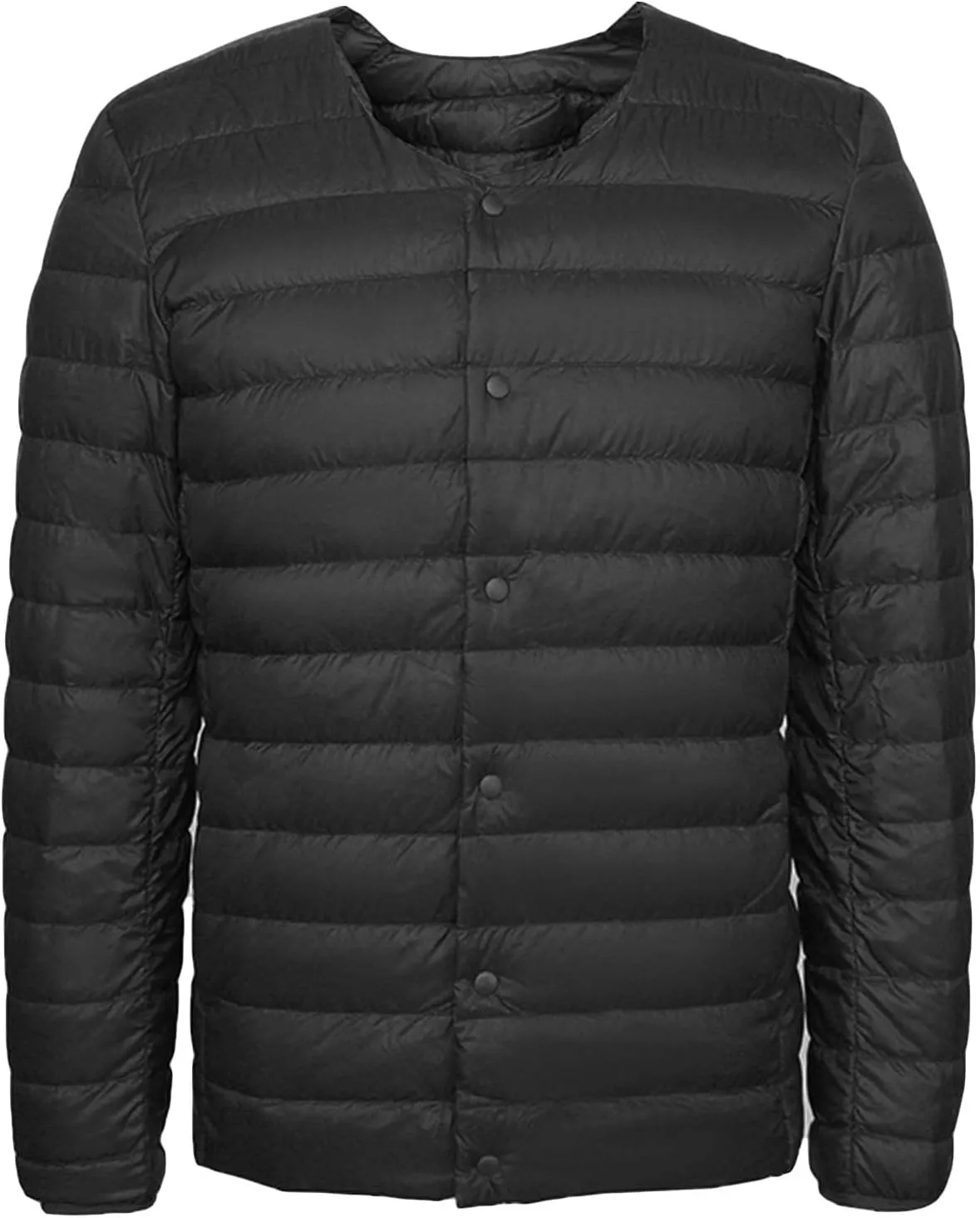 Men's Down Jacket Male Lightweight Puffer Winter Collarless Jacket Man Warm Inner Down Jacket Liner