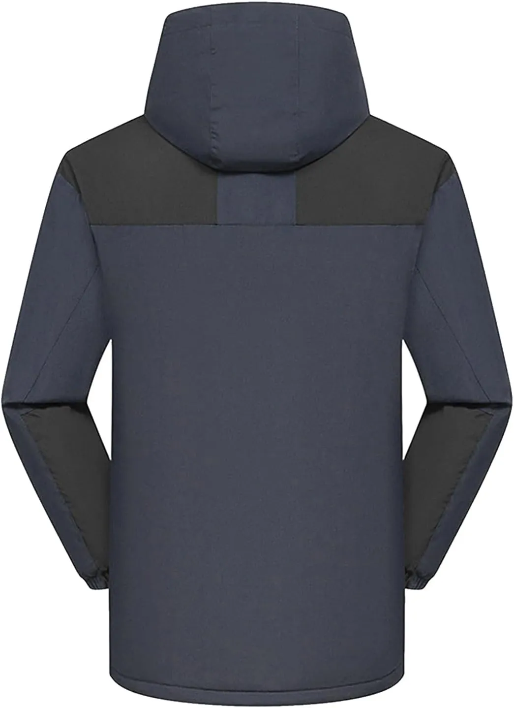 Men'S Down Jackets & Coats Zip Up With Hood Windbreaker Plain Men'S Jacket Thick Thermal Windproof Outwear