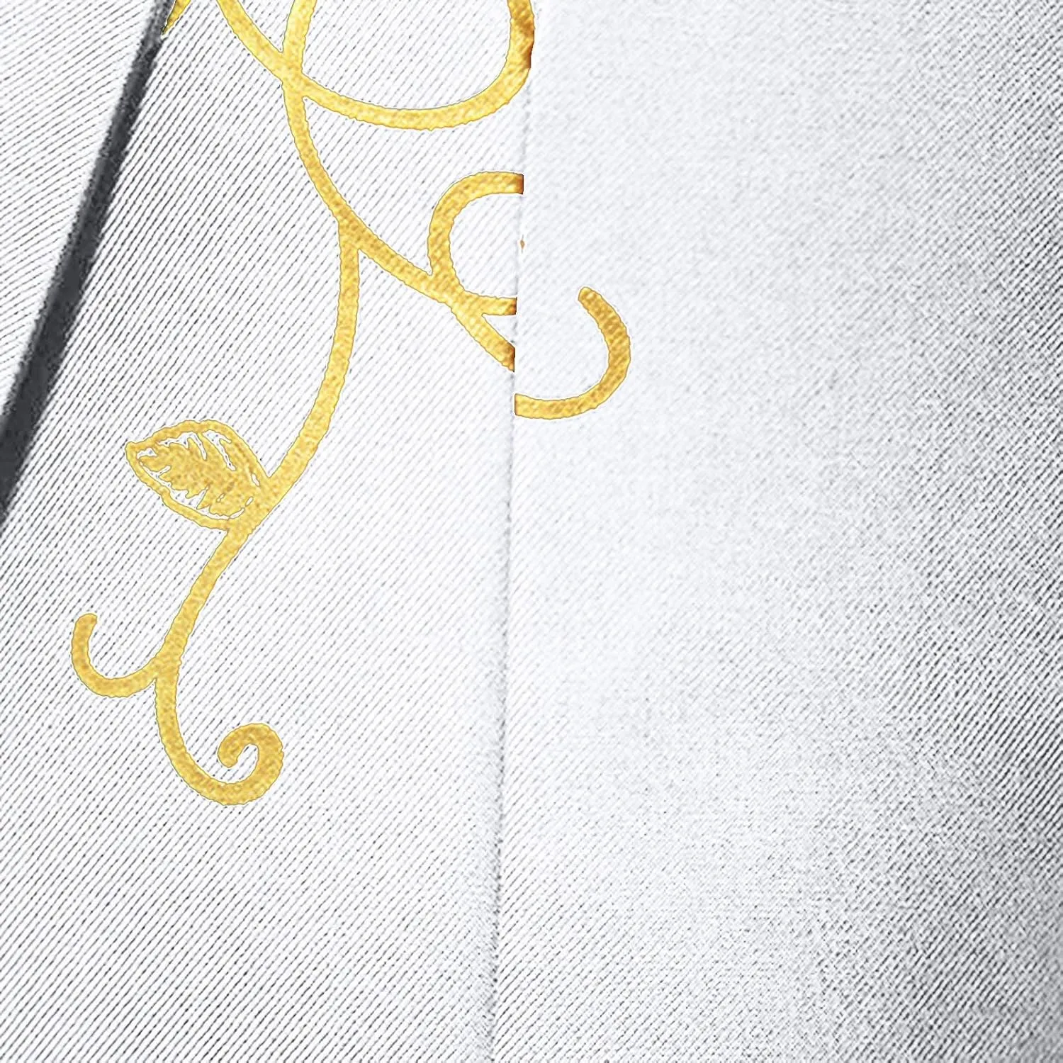 Men's Gold Embroidery Blazer Notched Lapel One Button Tuxedo Dress Suit Jackets Formal Party Prom Dinner Sports Coat