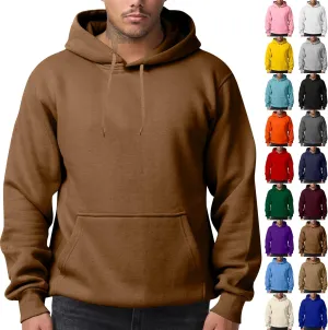 Mens Hoodies Pullover Fleece Lined Oversized Hoodie Casual Loose Long Sleeve Drawstring Hooded Sweatshirt with Pockets