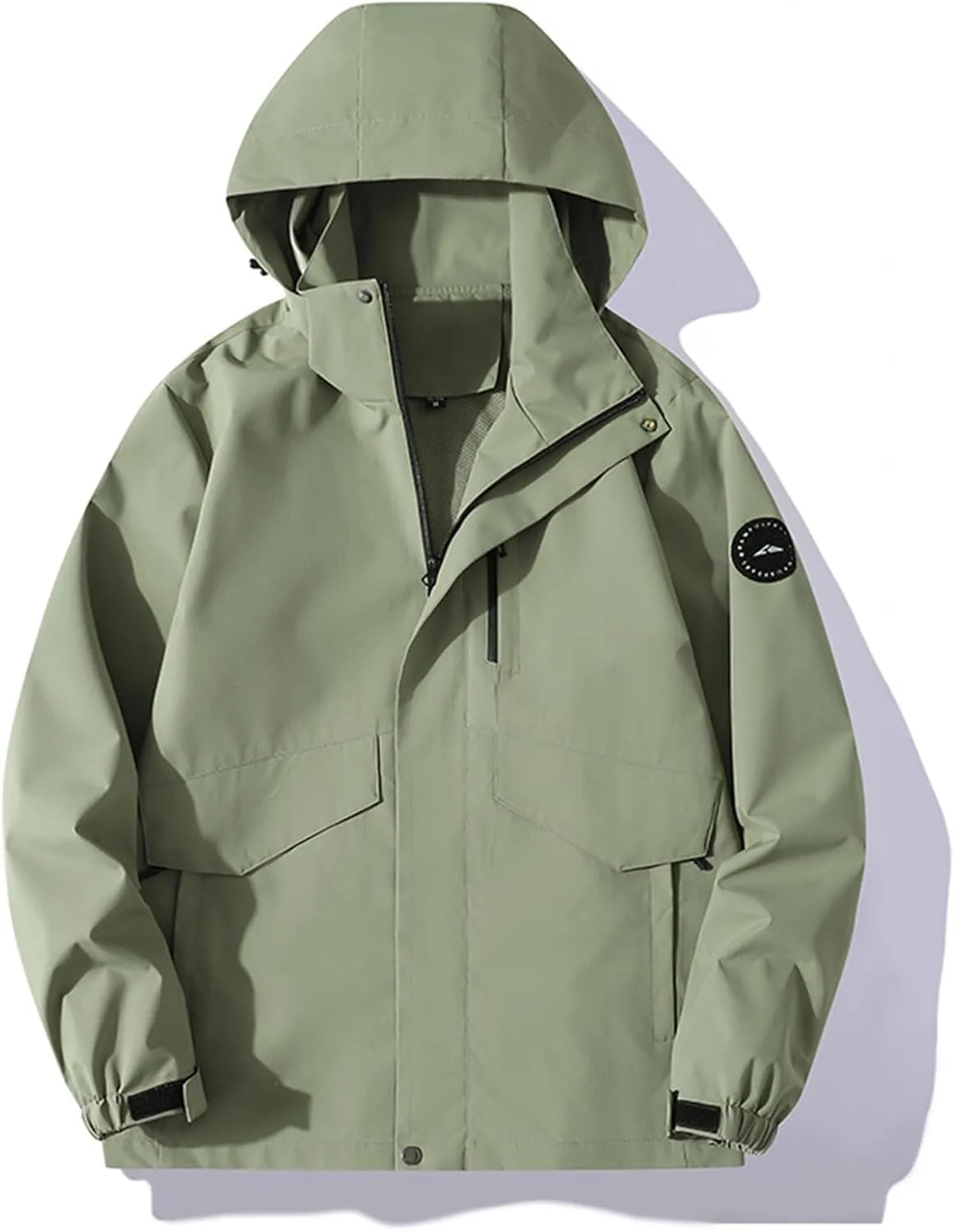 Mens Lightweight Jackets Casual Solid Color Hooded Thick Zipper Pocket Thick Coat Thick Jacket Womens Hoodies Mens
