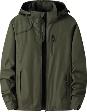 Mens Lightweight Jackets Casual Solid Color Hooded Thick Zipper Pocket Thick Coat Thick Jacket Womens Hoodies Mens