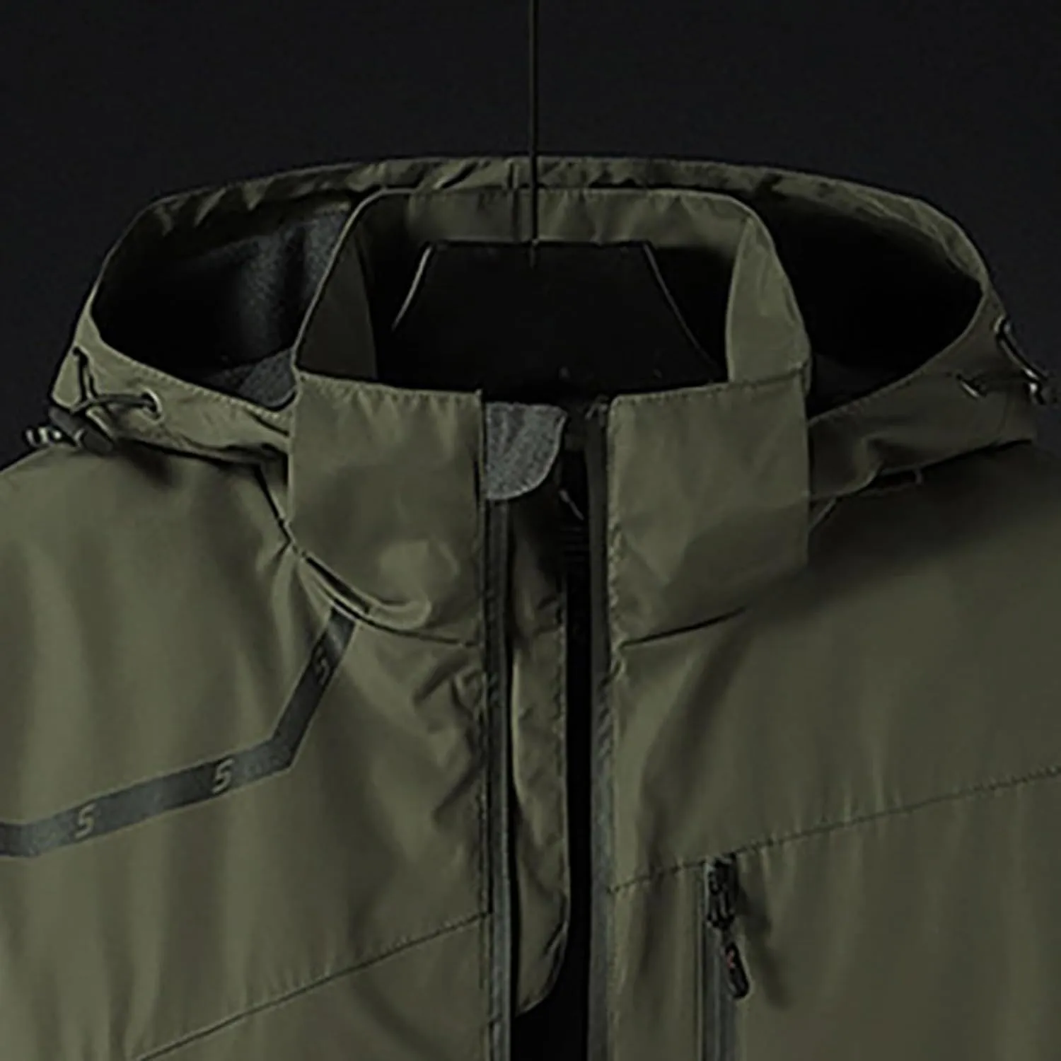 Mens Lightweight Jackets Casual Solid Color Hooded Thick Zipper Pocket Thick Coat Thick Jacket Womens Hoodies Mens