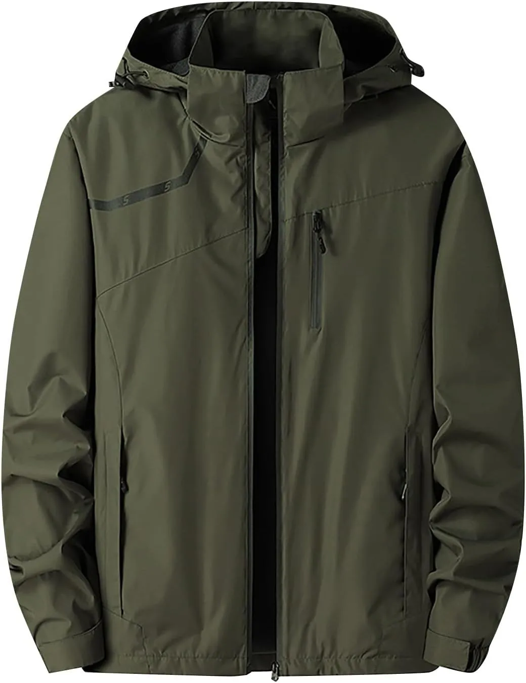 Mens Lightweight Jackets Casual Solid Color Hooded Thick Zipper Pocket Thick Coat Thick Jacket Womens Hoodies Mens