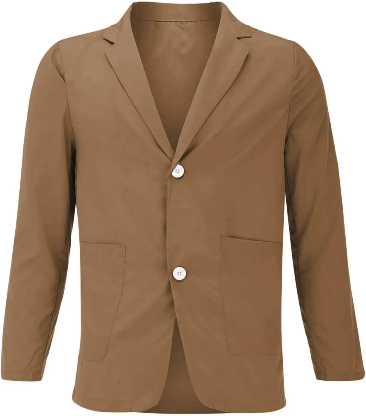 Mens Lightweight Thin Coats Slim Fit Casual One Button Blazers Summer Fall Breathable Sport Coats Formal Suit Jackets
