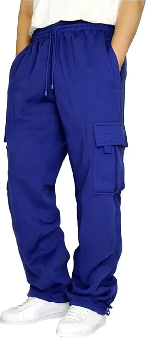 Mens Loose Fit Trousers Pants for Man Sport Athletic Ruched High Cut Straight Leg Plain Long Leg Fall Summer 2025